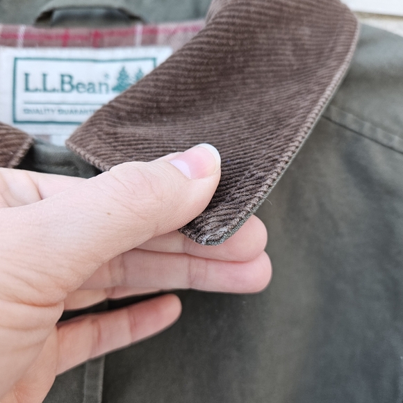 LL Bean green canvas flannel-lined Adirondack Barn Coat in Loden size 2X - Picture 11 of 11
